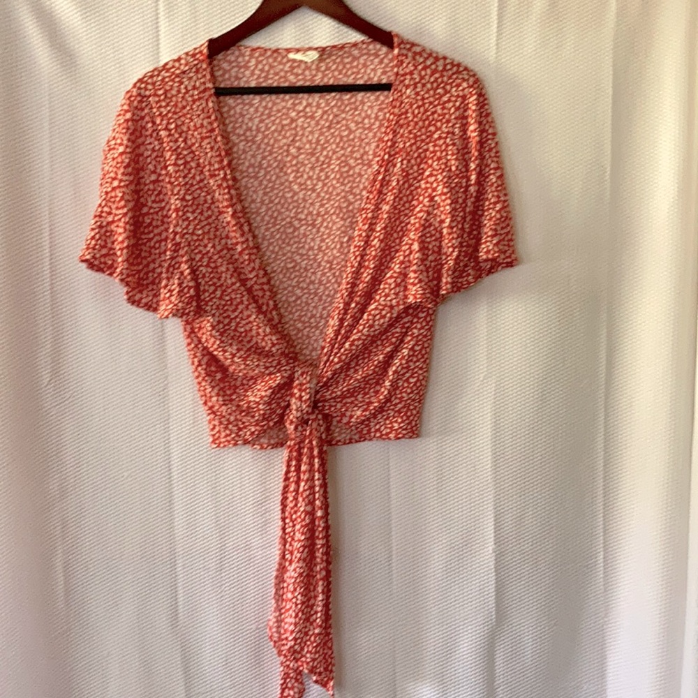 Tie front shirt